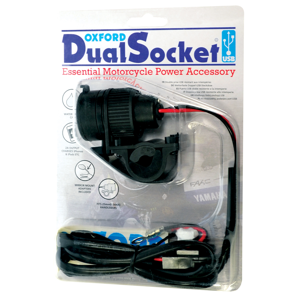 USB 5V 2Amp Dual socket & fused loom